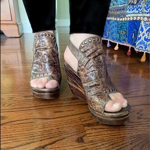 Bedstü leather wedges